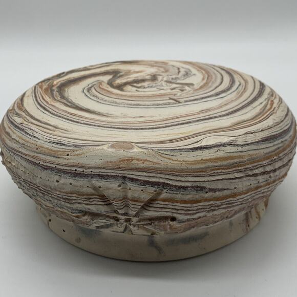 Vintage Comanche Pottery Bowl Planter Succulents Designed signed By Ron Allen - Picture 6 of 7